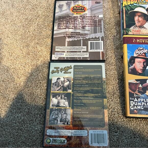 LOT of 7 DVDs Classic Variety Shows Andy Griffith Abbott & Costello Grumpy Old M - Picture 2 of 7